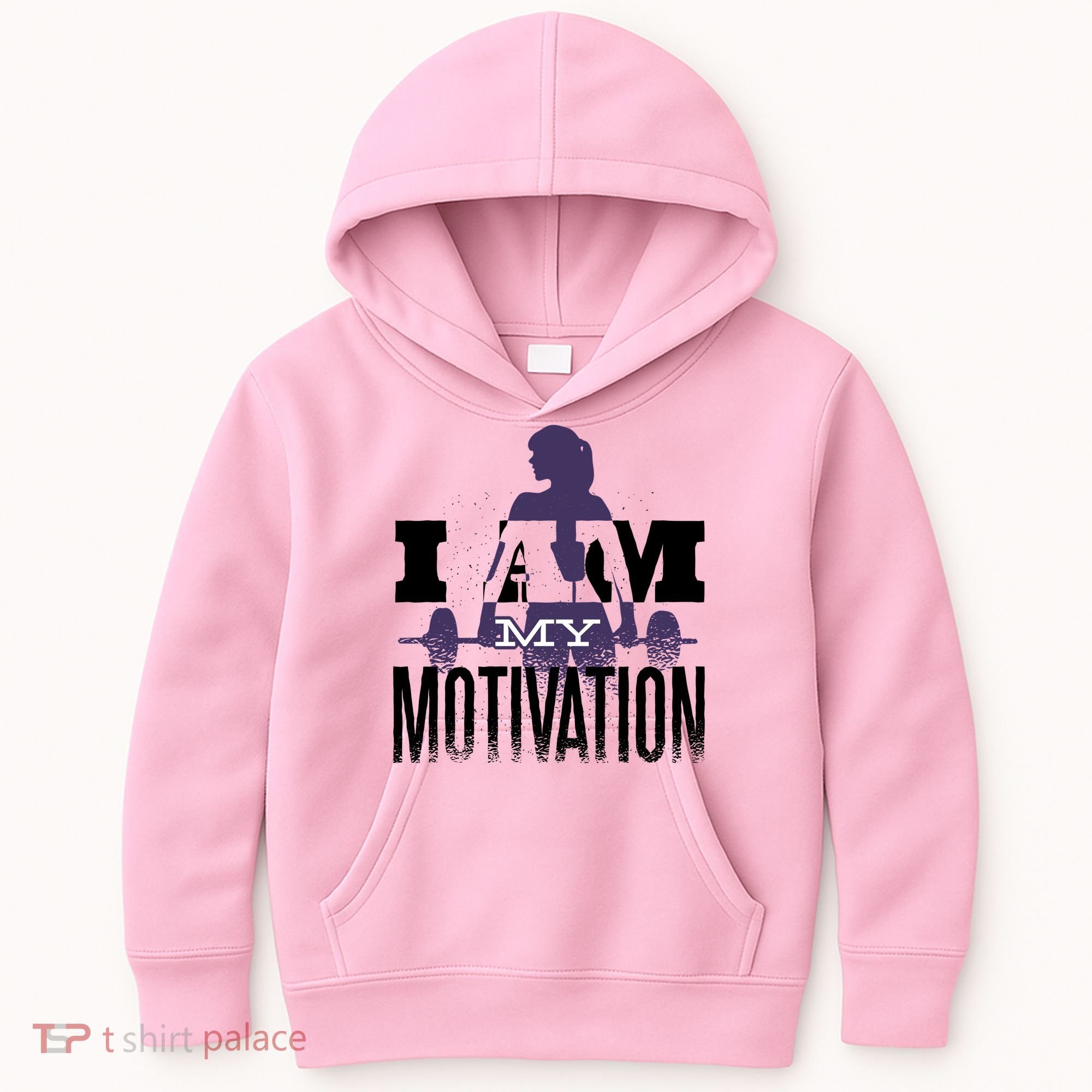 I Am My Motivation Gym Exercise Workout Kids Hoodie
