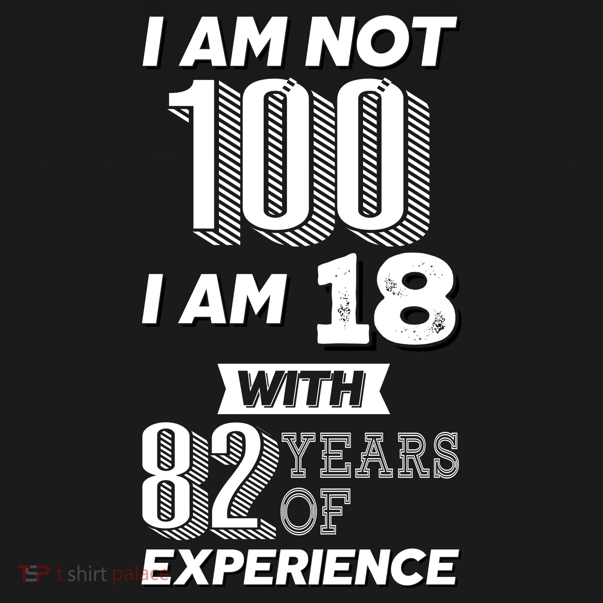 I Am Not 100 I Am 18 With 82 Years Of Experience 100th Birthday Women's Hoodie