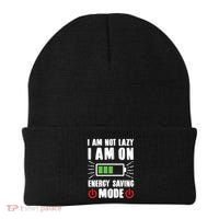 I Am Not Lazy I Am On Energy Saving Mode Funny Beanie thumb 0