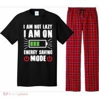 I Am Not Lazy I Am On Energy Saving Mode Funny Pajama Set thumb 0