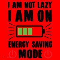 I Am Not Lazy I Am On Energy Saving Mode Funny Santa Hat thumb 1
