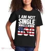 I Am Not Single I Have A Dog Kids T-Shirt thumb 2