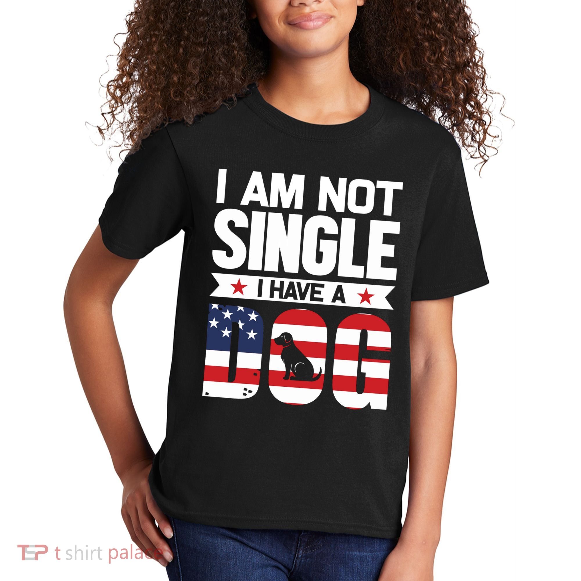 I Am Not Single I Have A Dog Kids T-Shirt