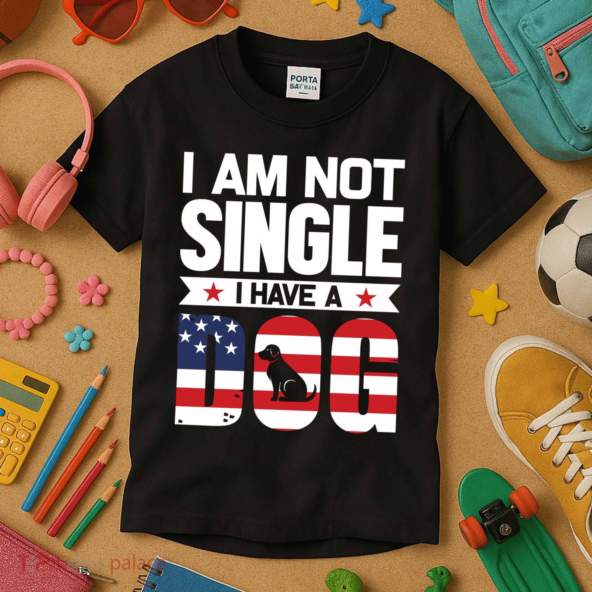 I Am Not Single I Have A Dog Kids T-Shirt