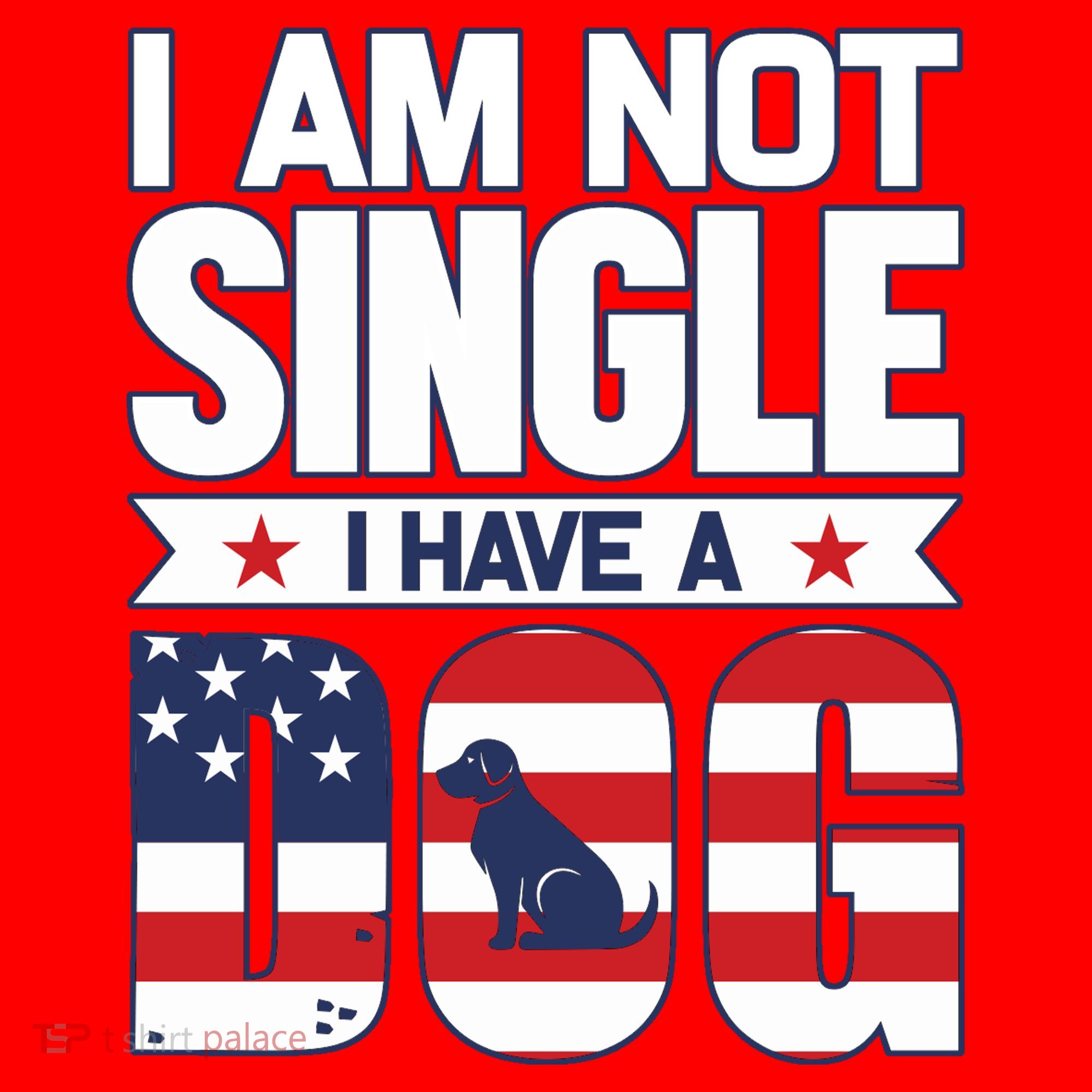 I Am Not Single I Have A Dog Santa Hat