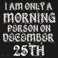 I Am Only a Morning Person on December 25th Christmas Bucket Hat thumb 4