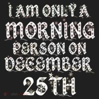 I Am Only a Morning Person on December 25th Christmas Golf Towel thumb 3
