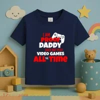 I Am Proof Daddy  Does Not Play  Video All the Time Toddler T-Shirt thumb 3