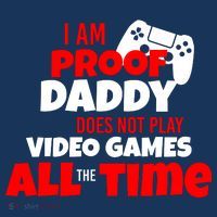 I Am Proof Daddy  Does Not Play  Video All the Time Kids Long Sleeve Shirt thumb 2