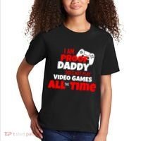 I Am Proof Daddy  Does Not Play  Video All the Time Kids T-Shirt thumb 2