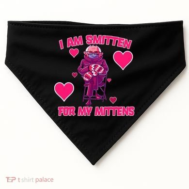 I Am Smitten For My Mittens Bernie Sanders USA-Made Doggie Bandana
