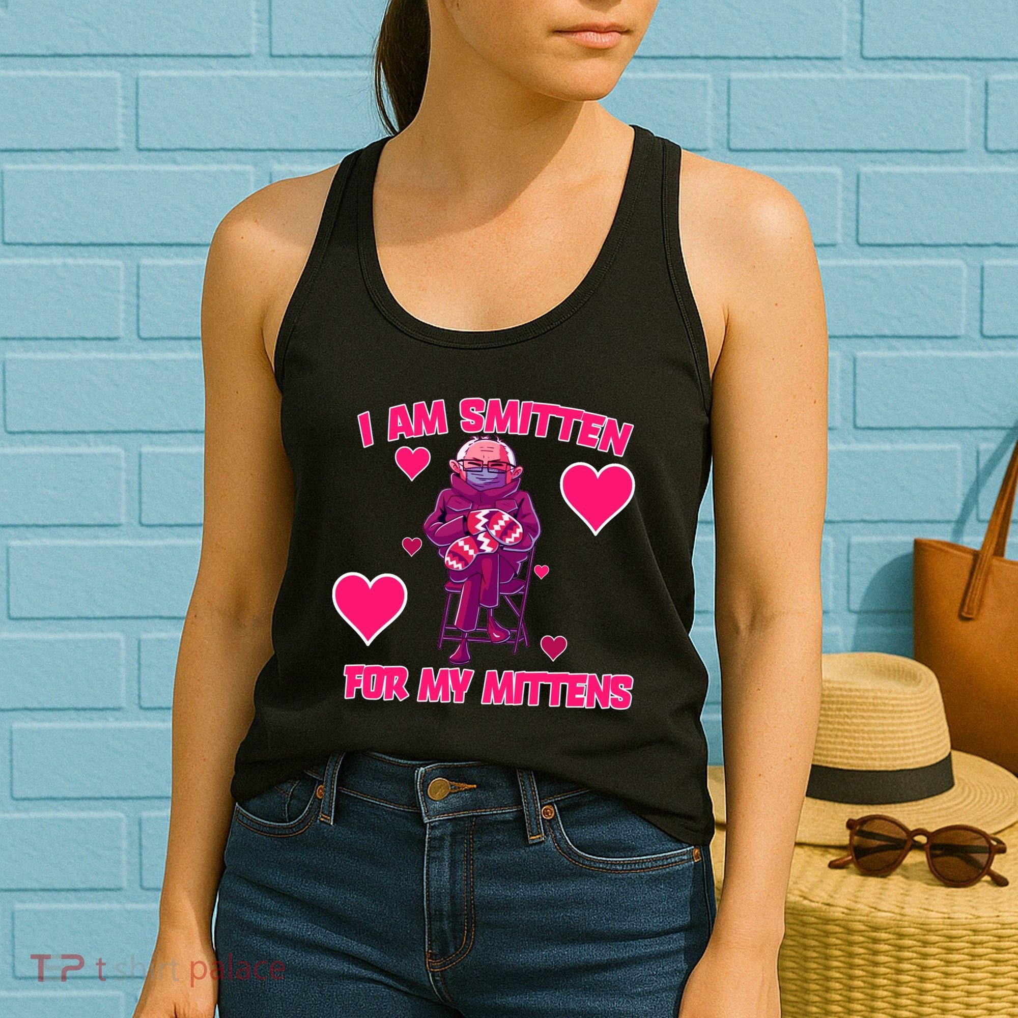 I Am Smitten For My Mittens Bernie Sanders Women's Tank Top