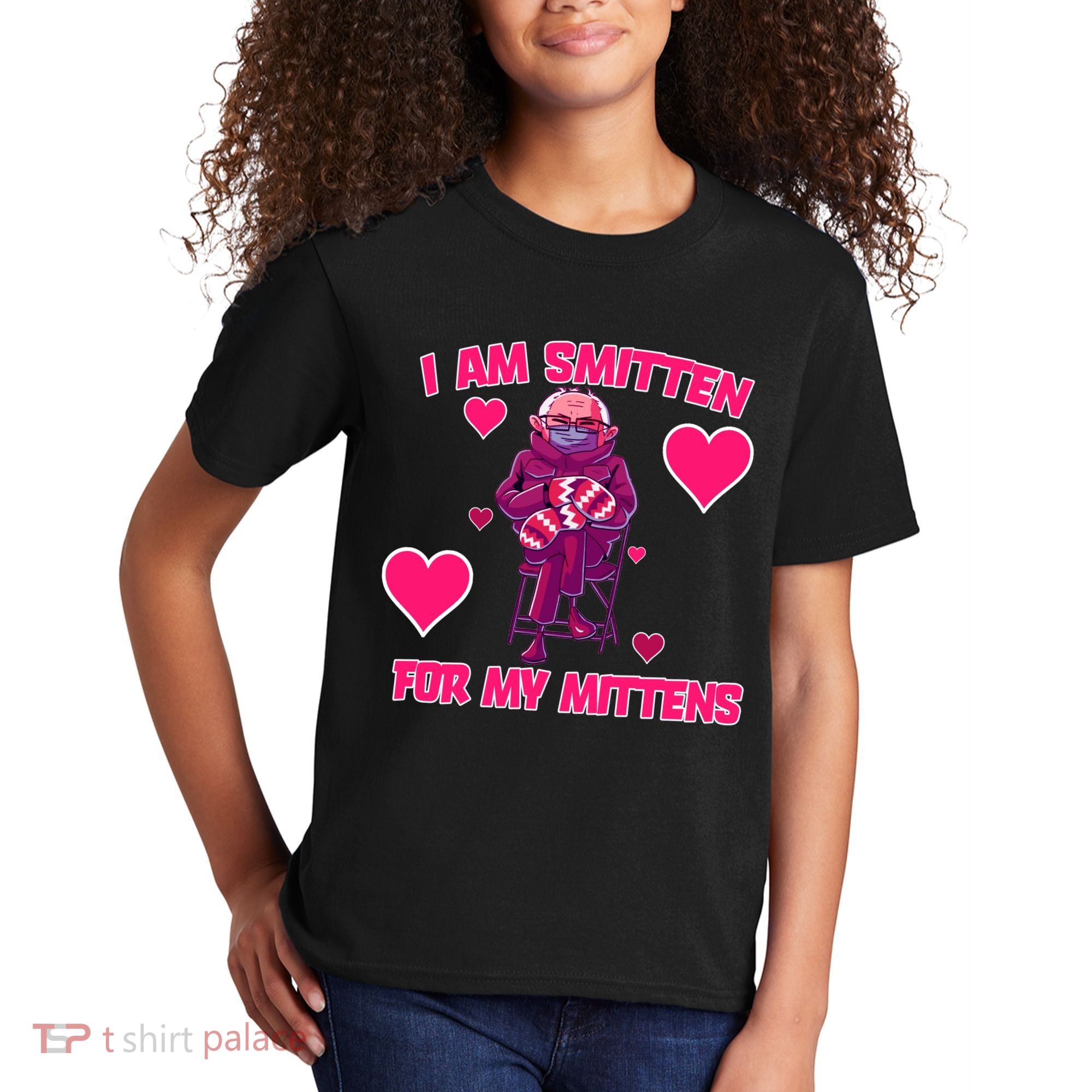 I Am Smitten For My Mittens Bernie Sanders Kids T-Shirt