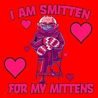 I Am Smitten For My Mittens Bernie Sanders Santa Hat thumb 1