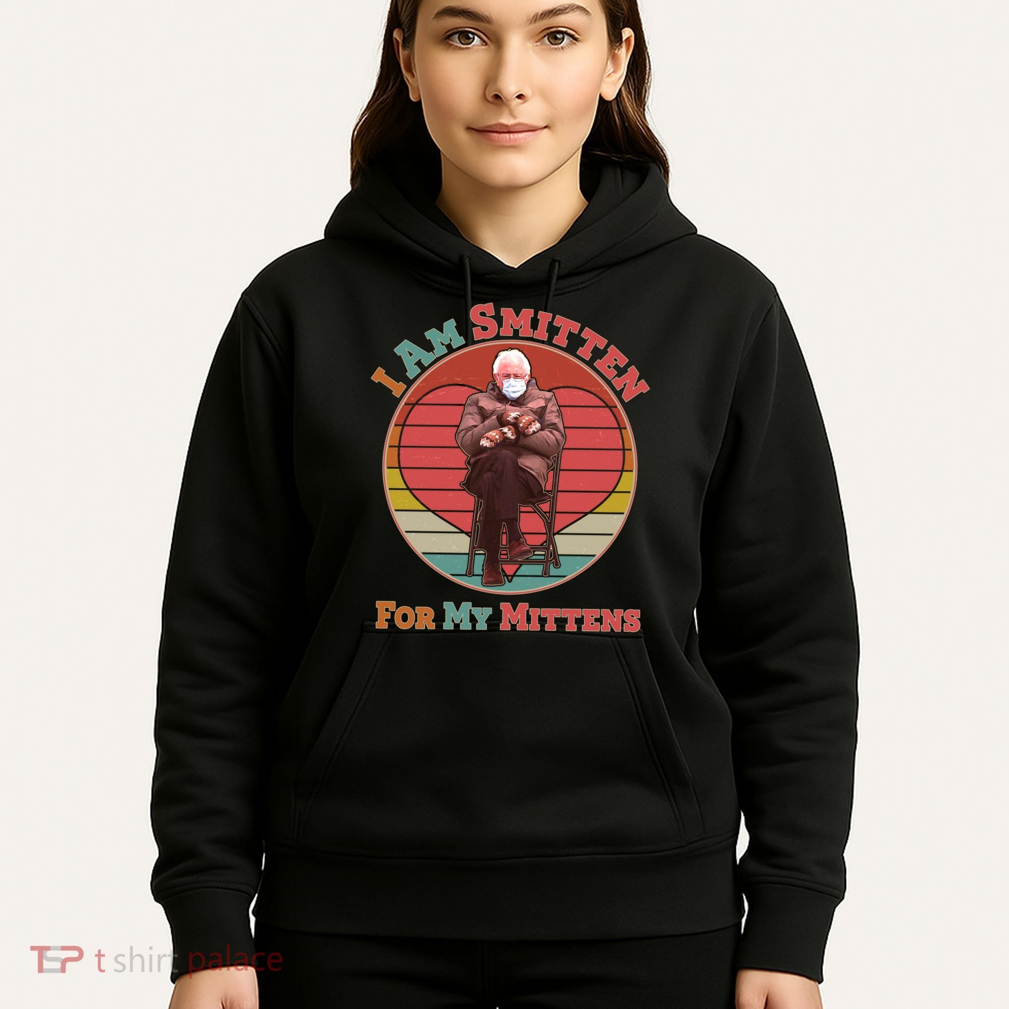 I Am Smitten For My Mittens Funny Bernie Sanders Meme Hoodie
