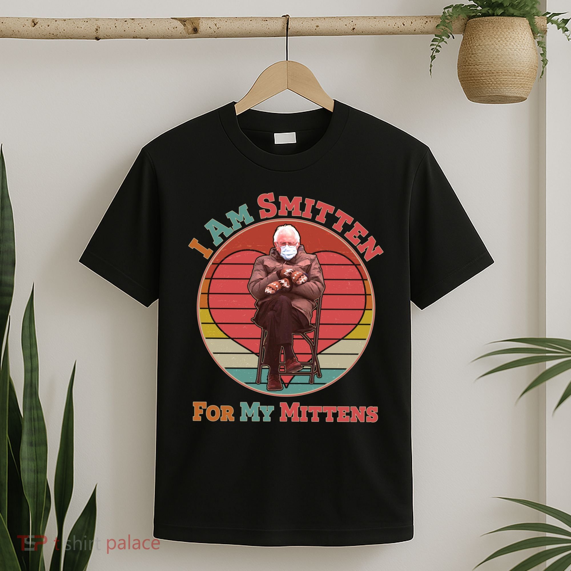 I Am Smitten For My Mittens Funny Bernie Sanders Meme T-Shirt