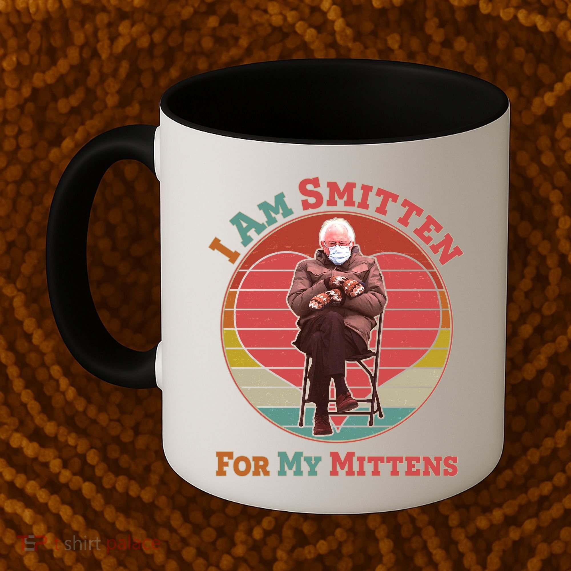 I Am Smitten For My Mittens Funny Bernie Sanders Meme Coffee Mug