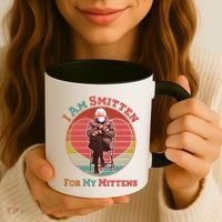 I Am Smitten For My Mittens Funny Bernie Sanders Meme Coffee Mug thumb 3