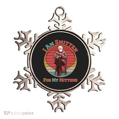 I Am Smitten For My Mittens Funny Bernie Sanders Meme Ornament