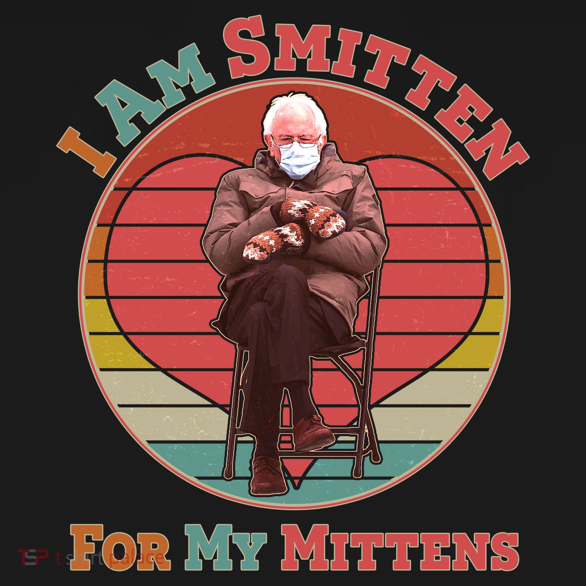 I Am Smitten For My Mittens Funny Bernie Sanders Meme Ornament