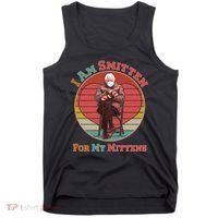 I Am Smitten For My Mittens Funny Bernie Sanders Meme Tank Top thumb 0