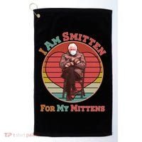 I Am Smitten For My Mittens Funny Bernie Sanders Meme Golf Towel thumb 0