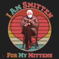 I Am Smitten For My Mittens Funny Bernie Sanders Meme Golf Towel thumb 3