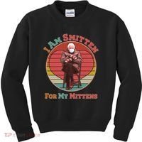 I Am Smitten For My Mittens Funny Bernie Sanders Meme Kids Sweatshirt thumb 0