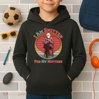 I Am Smitten For My Mittens Funny Bernie Sanders Meme Kids Hoodie thumb 2