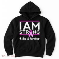 I Am Strong Breast Cancer Survivor Hoodie thumb 0