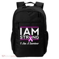 I Am Strong Breast Cancer Survivor Backpack thumb 0