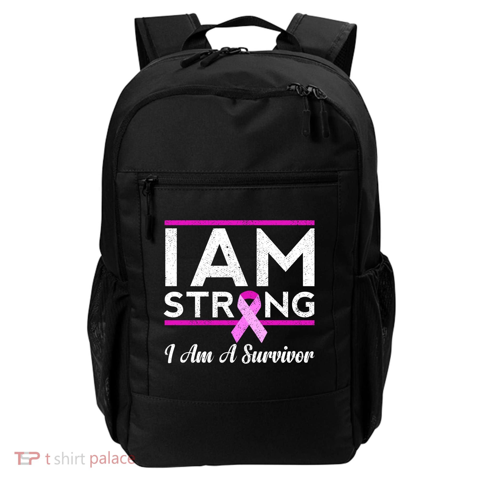I Am Strong Breast Cancer Survivor Backpack