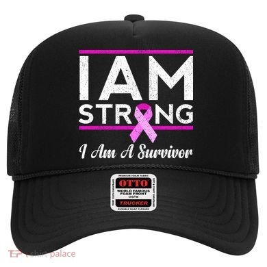 I Am Strong Breast Cancer Survivor Hat