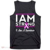 I Am Strong Breast Cancer Survivor Tank Top thumb 0