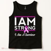 I Am Strong Breast Cancer Survivor Tank Top thumb 2