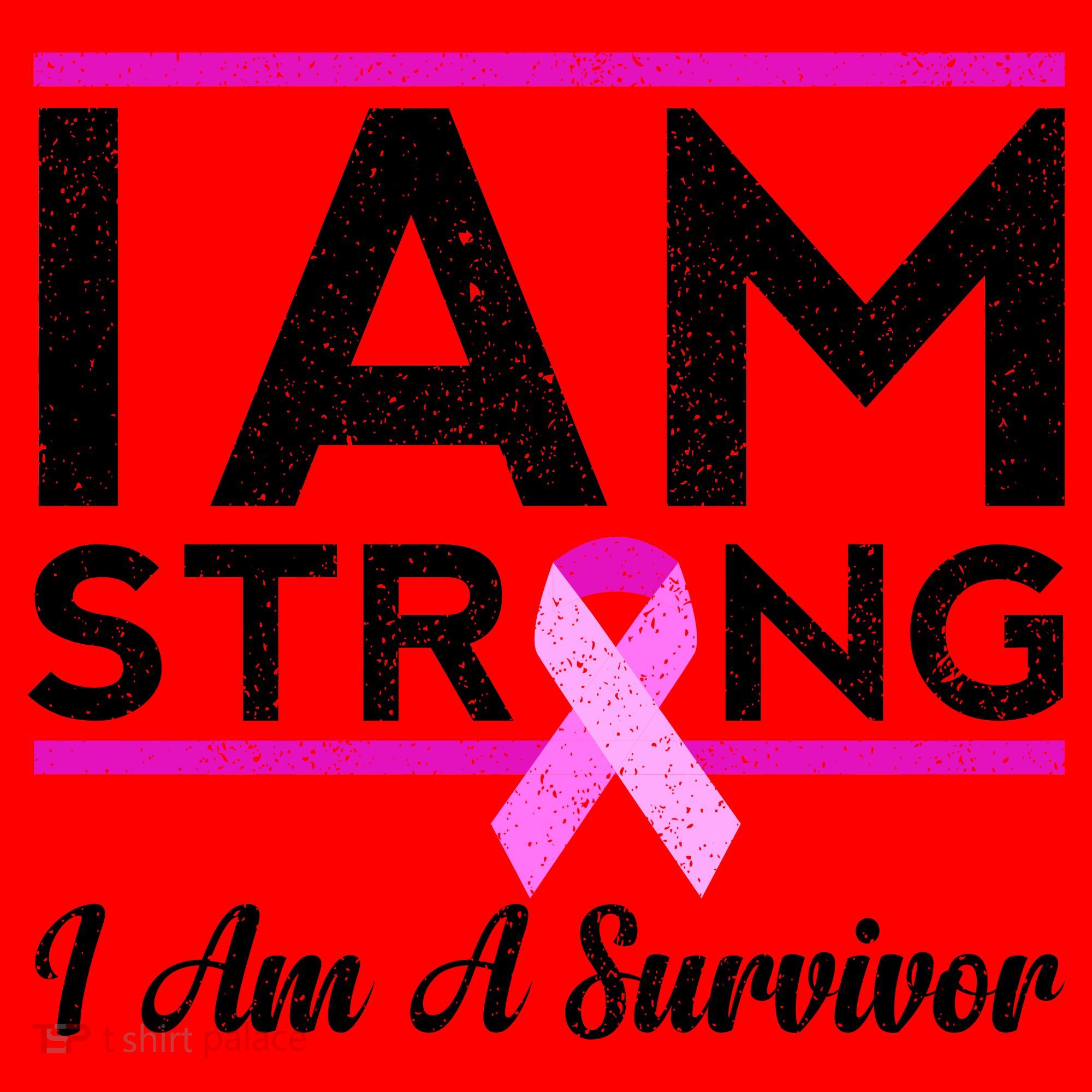 I Am Strong Breast Cancer Survivor Santa Hat