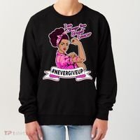 I Am Stronger than Breast Cancer NeverGiveUp Women's Sweatshirt thumb 0