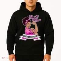 I Am Stronger than Breast Cancer NeverGiveUp Hoodie thumb 2