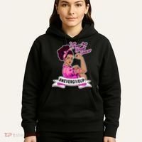 I Am Stronger than Breast Cancer NeverGiveUp Hoodie thumb 5