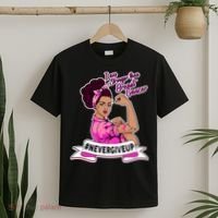 I Am Stronger than Breast Cancer NeverGiveUp T-Shirt thumb 2