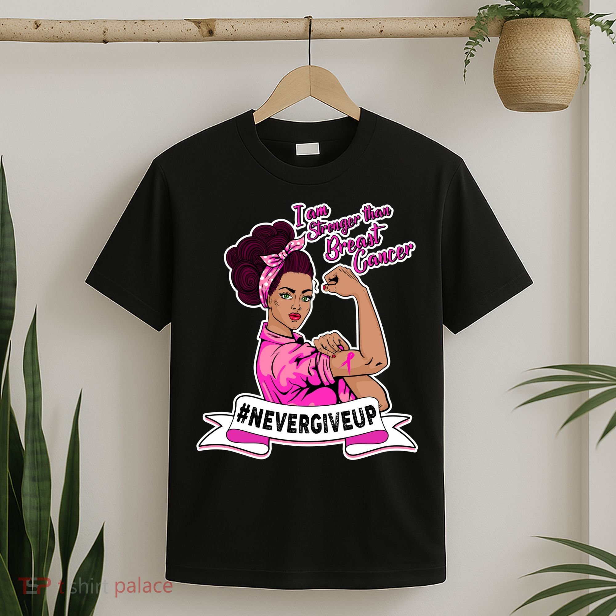 I Am Stronger than Breast Cancer NeverGiveUp T-Shirt