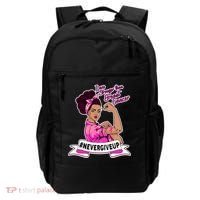 I Am Stronger than Breast Cancer NeverGiveUp Backpack thumb 0