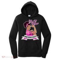 I Am Stronger than Breast Cancer NeverGiveUp Women's Hoodie thumb 0