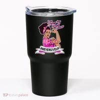 I Am Stronger than Breast Cancer NeverGiveUp Tumbler thumb 0