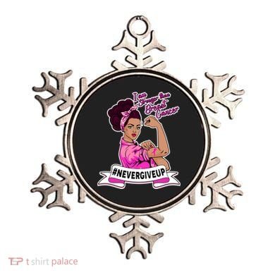 I Am Stronger than Breast Cancer NeverGiveUp Ornament