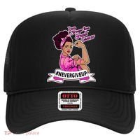 I Am Stronger than Breast Cancer NeverGiveUp Hat thumb 0
