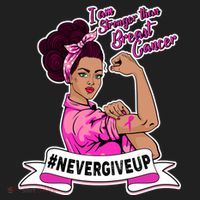 I Am Stronger than Breast Cancer NeverGiveUp Hat thumb 2