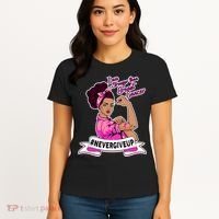 I Am Stronger than Breast Cancer NeverGiveUp Women's T-Shirt thumb 4