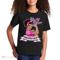 I Am Stronger than Breast Cancer NeverGiveUp Kids T-Shirt thumb 2