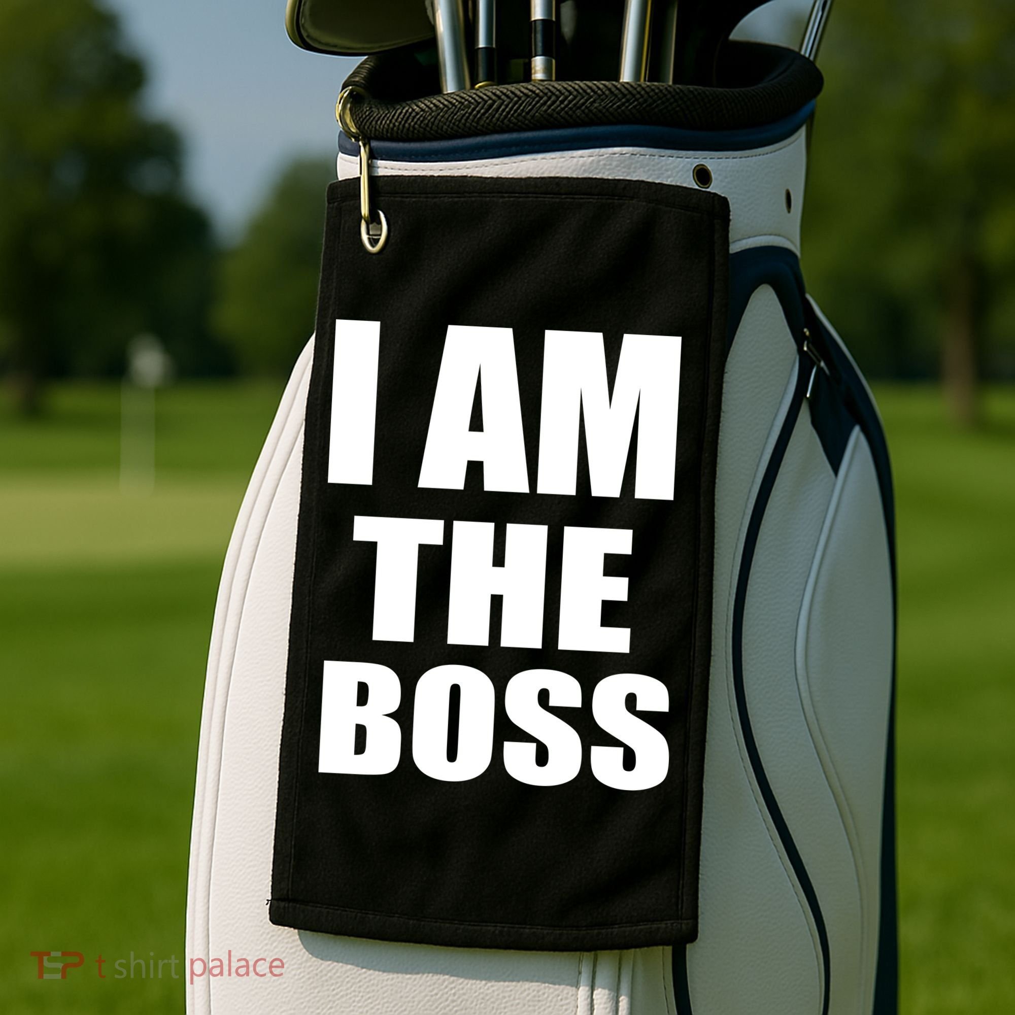 I Am The Boss Golf Towel